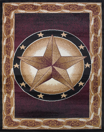 X-3 Area Rug TS-H5273 Brown Black