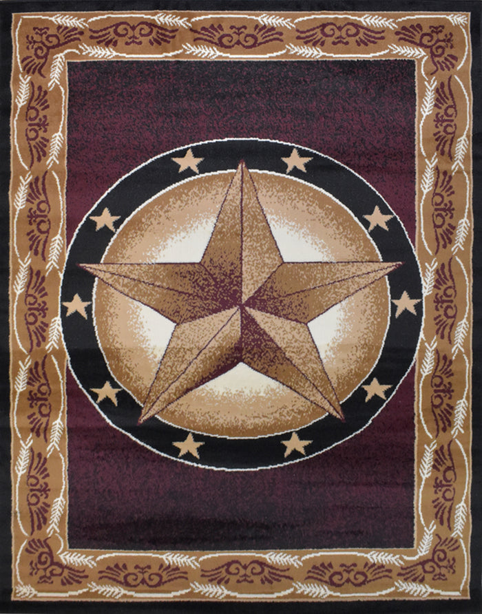 X-3 Area Rug TS-H5273 Brown Black