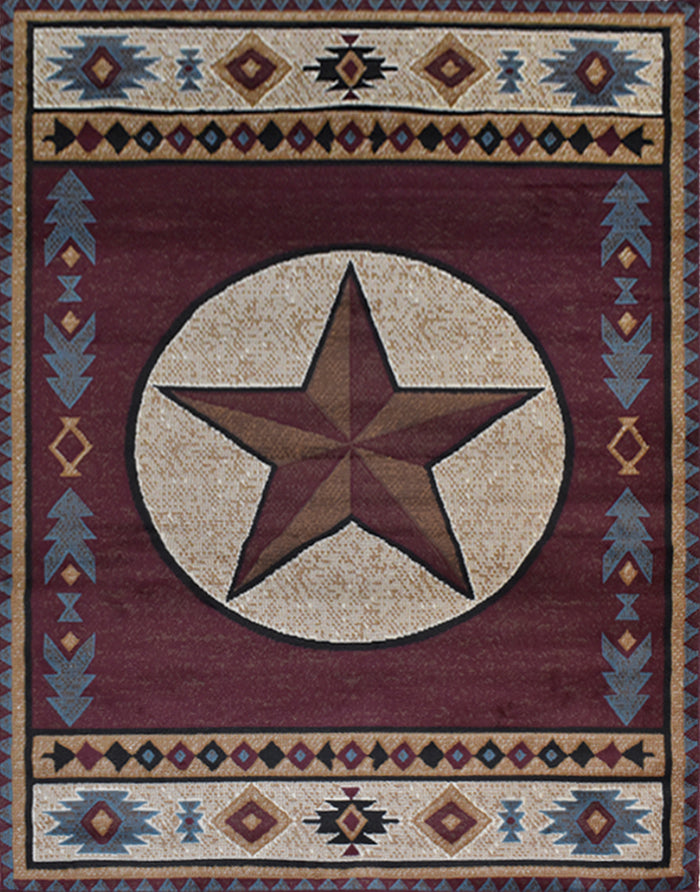 X-3 Area Rug TS-VR1304 Rose Brown