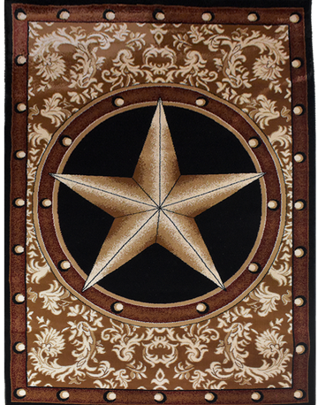 Great West Area Rug TS-H5284 Black