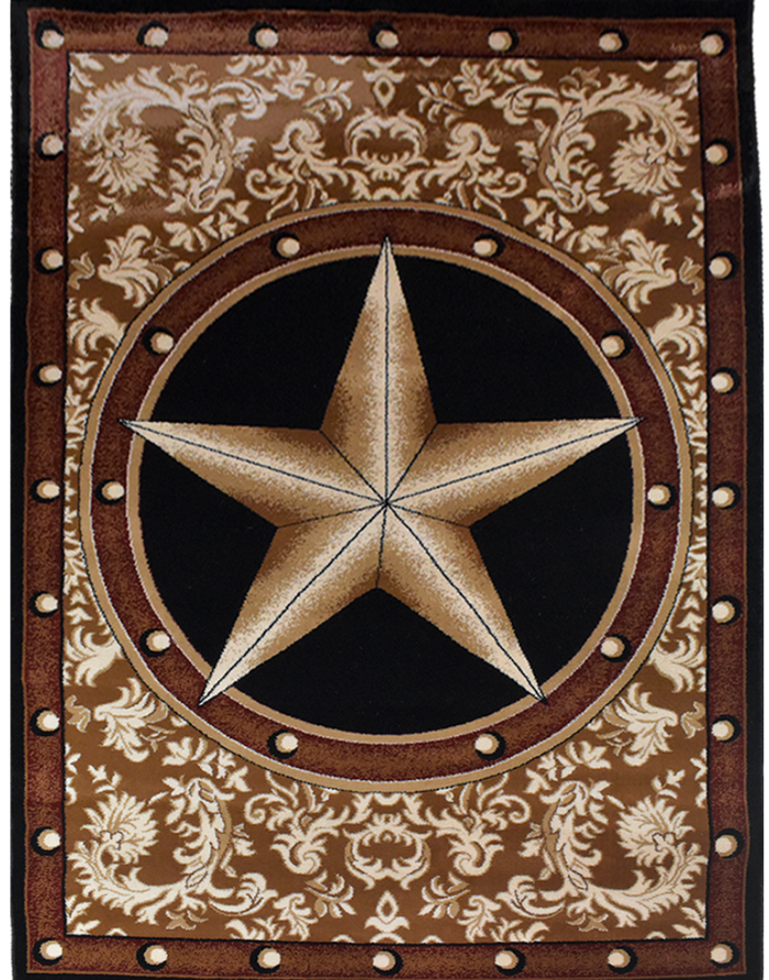 Great West Area Rug TS-H5284 Black