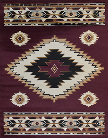 X-3 Area Rug SW-H5240 D.red