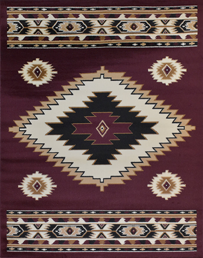X-3 Area Rug SW-H5240 D.red
