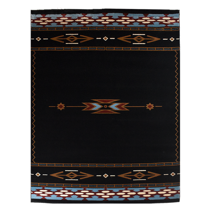 Great West Area Rug SW-H10011 Black