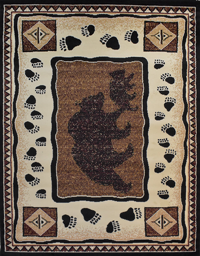X-3 Area Rug SAF-H5273 Black