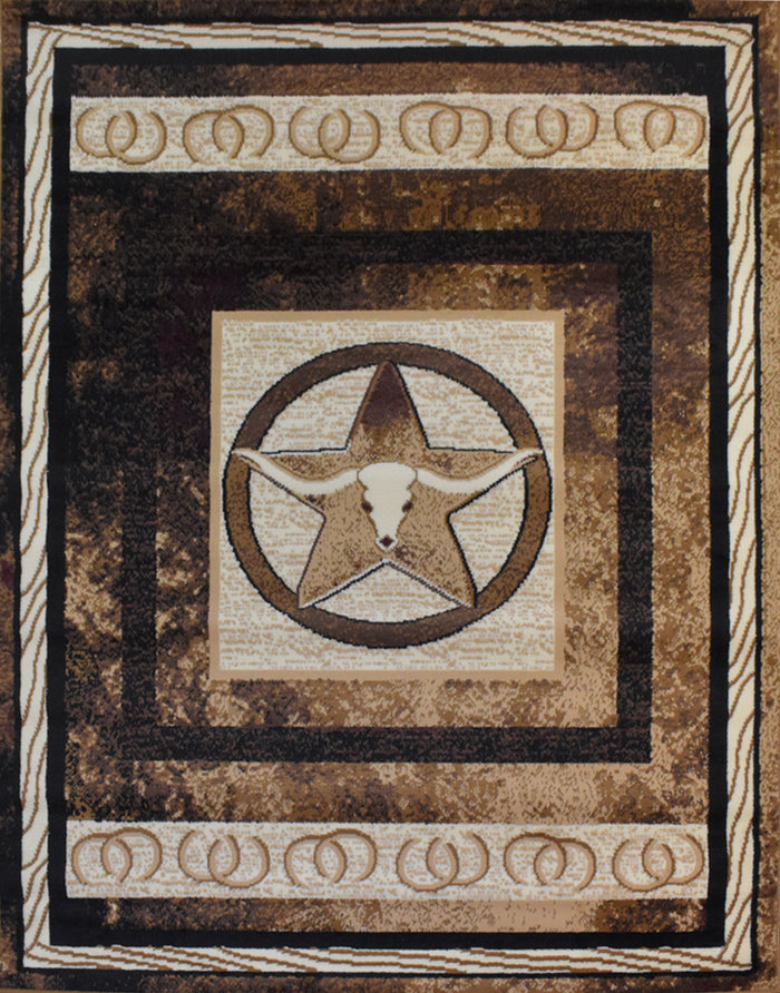 X-3 Area Rug TS-H5289 Brown