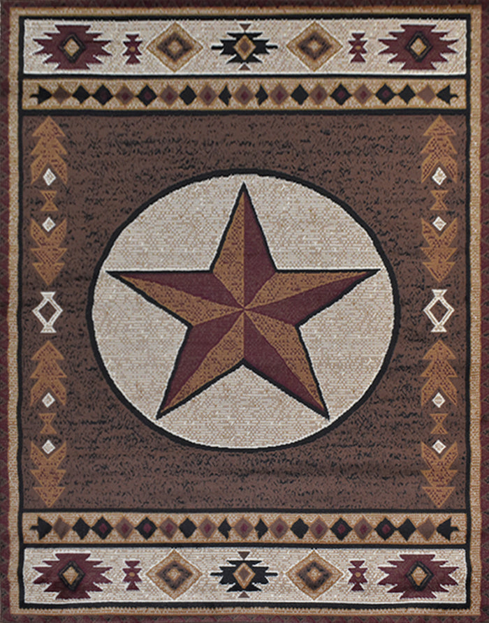 X-3 Area Rug TS-VR1304 Brown Beige