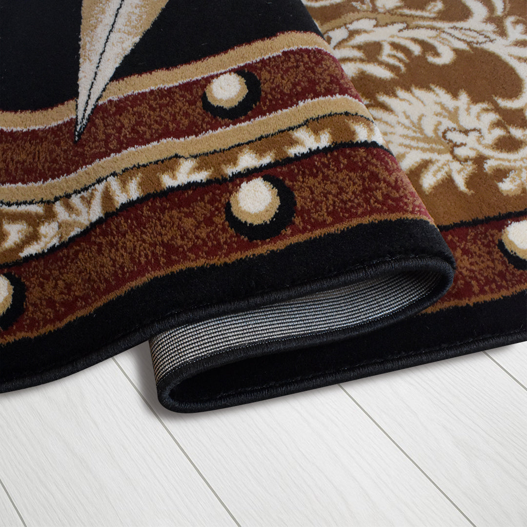 Great West Area Rug TS-H5284 Black