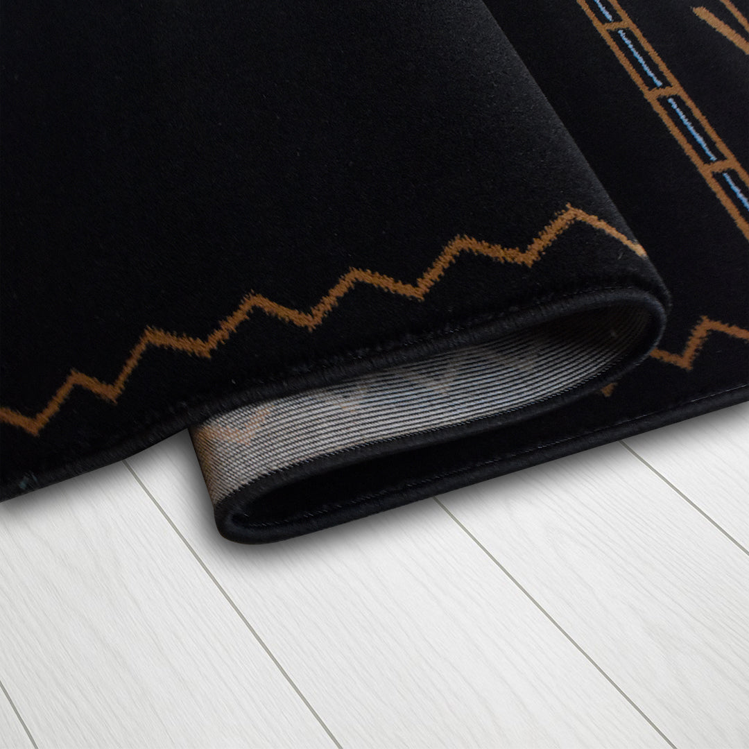 Great West Area Rug SW-H10011 Black