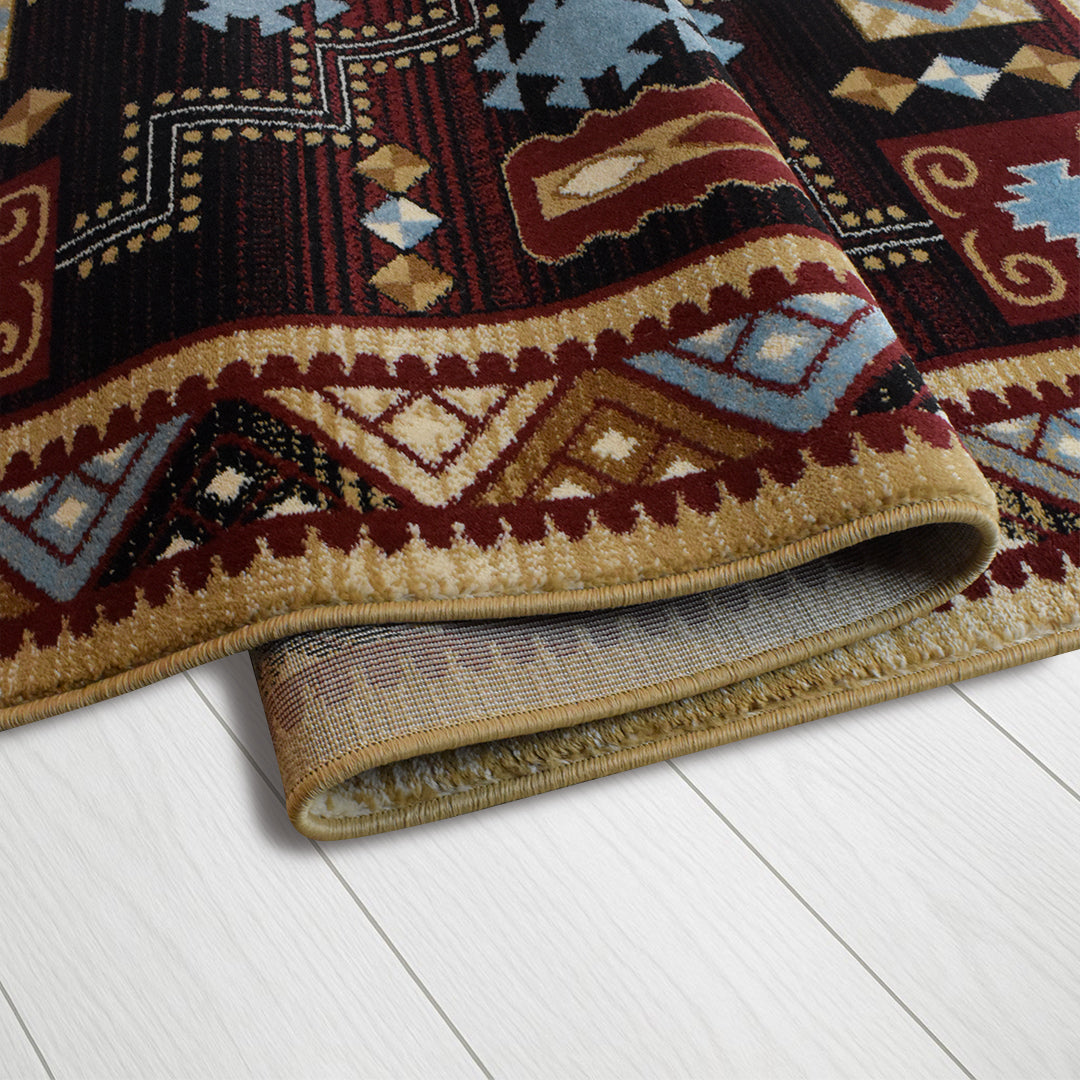 Great West Area Rug SW-H5271 D.Brown Rose
