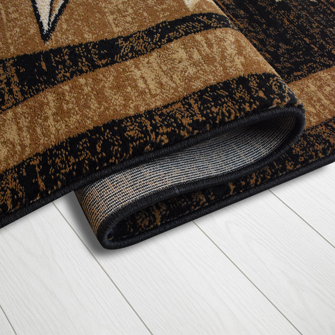 Great West Area Rug TS-5220 Black/Brown