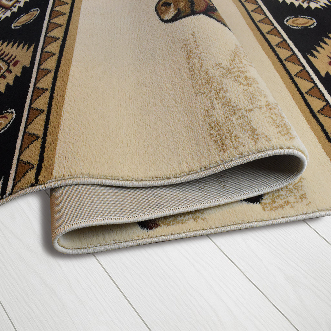 Great West Area Rug PH-10007 Beige Brown