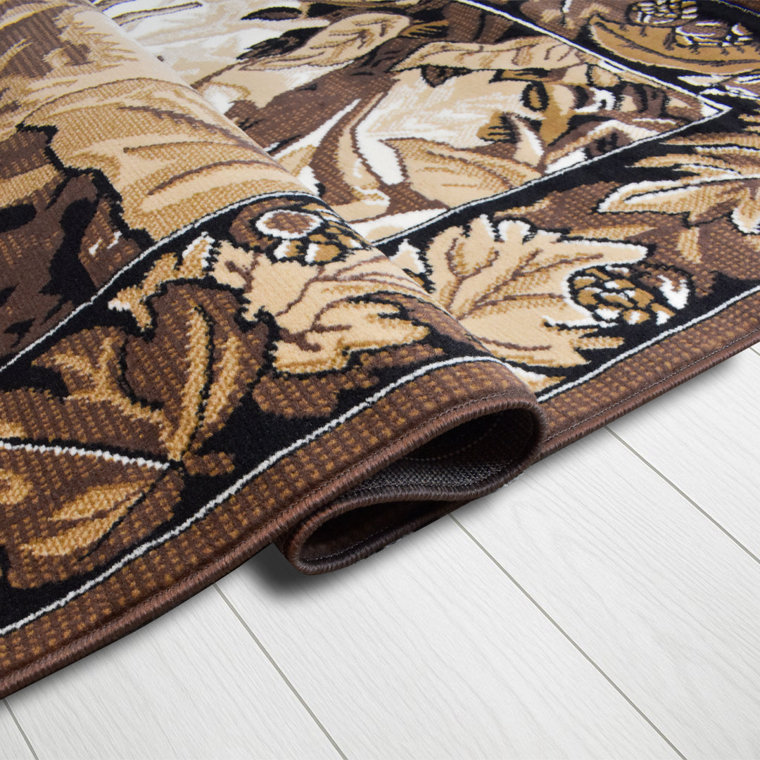 X-3 Area Rug SAF-H5249 Brown