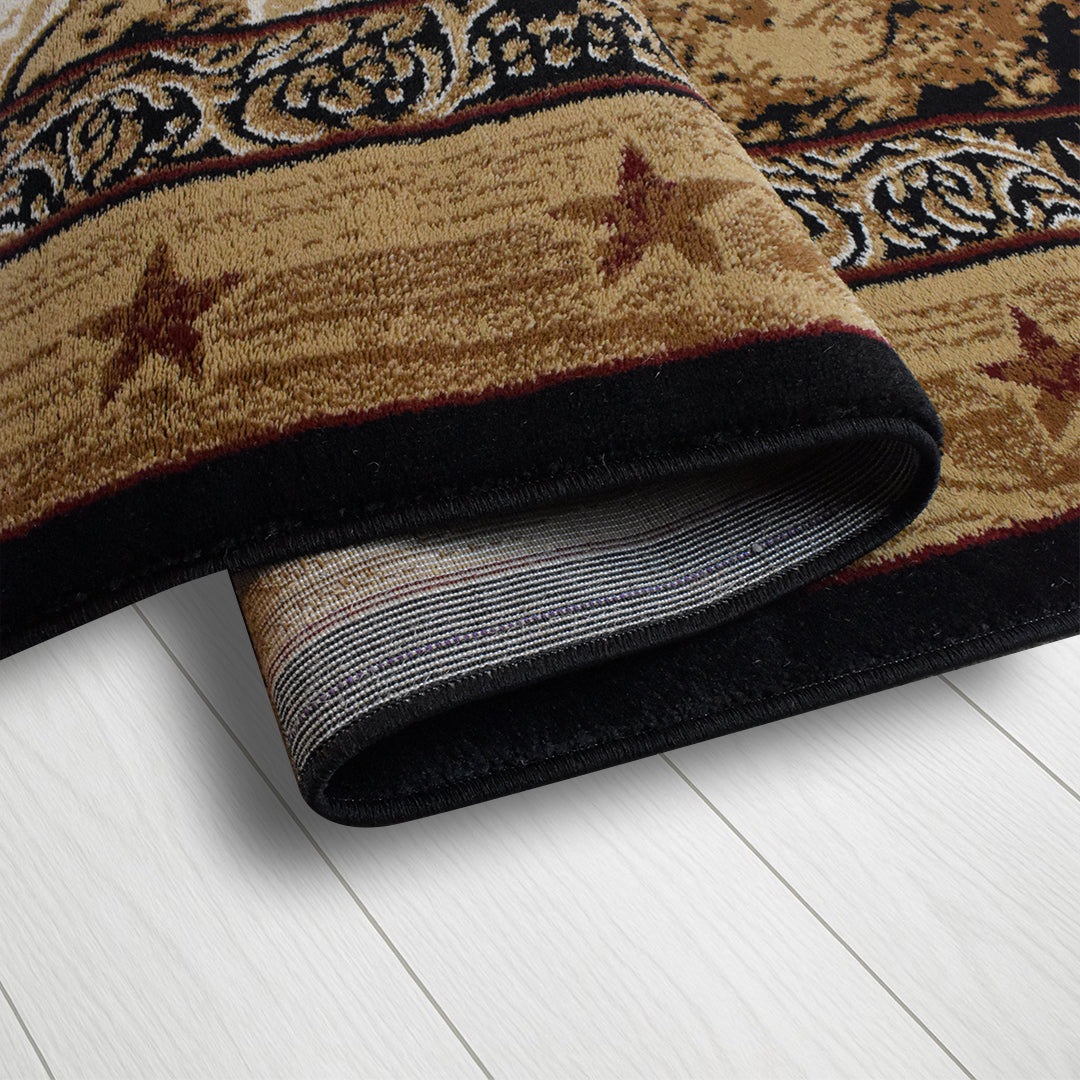 Great West Area Rug TS-H5276 Black