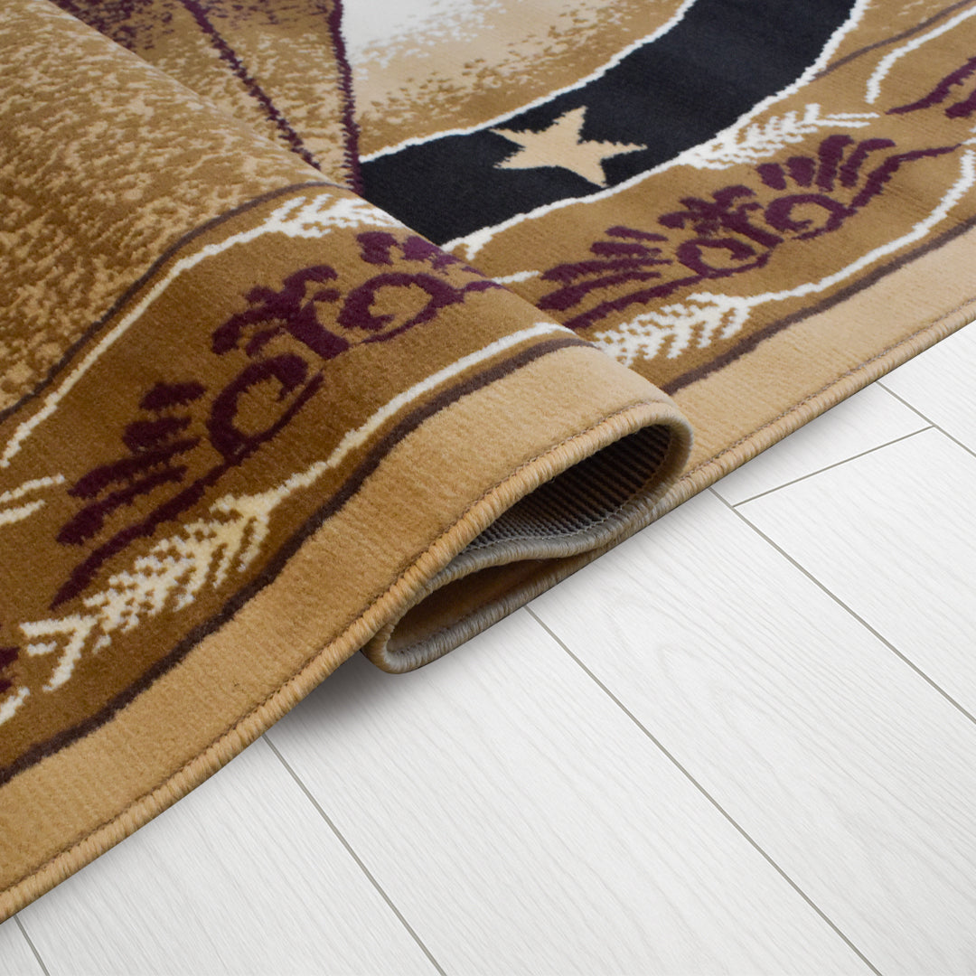 X-3 Area Rug TS-H5273 Beige Black