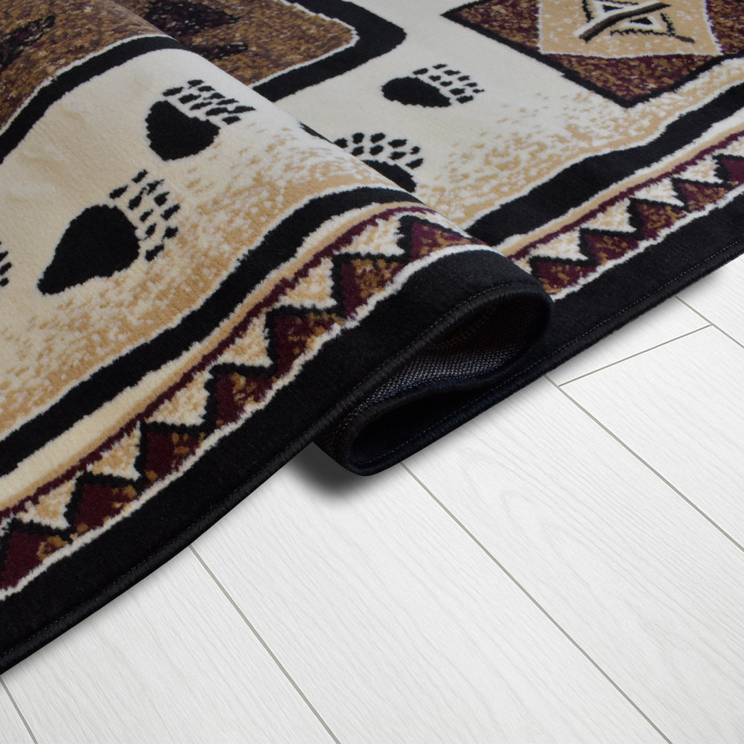 X-3 Area Rug SAF-H5273 Black