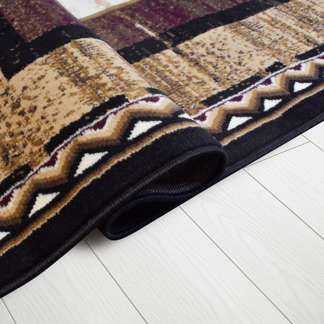 X-3 Area Rug PH-H5278 Black Brown