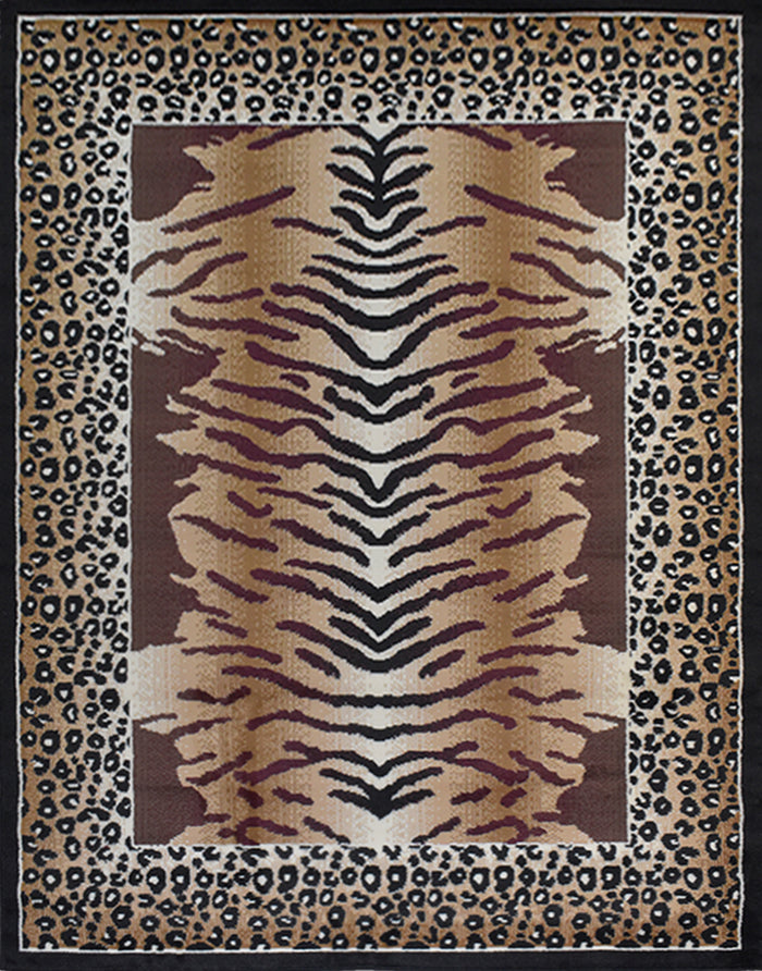 X-3 Area Rug SAF-H5287 Black