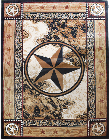 Great West Area Rug TS-H5276 Black