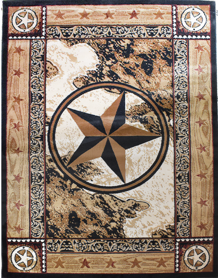 Great West Area Rug TS-H5276 Black