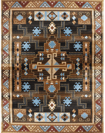 Great West Area Rug SW-H5271 Brown Beige