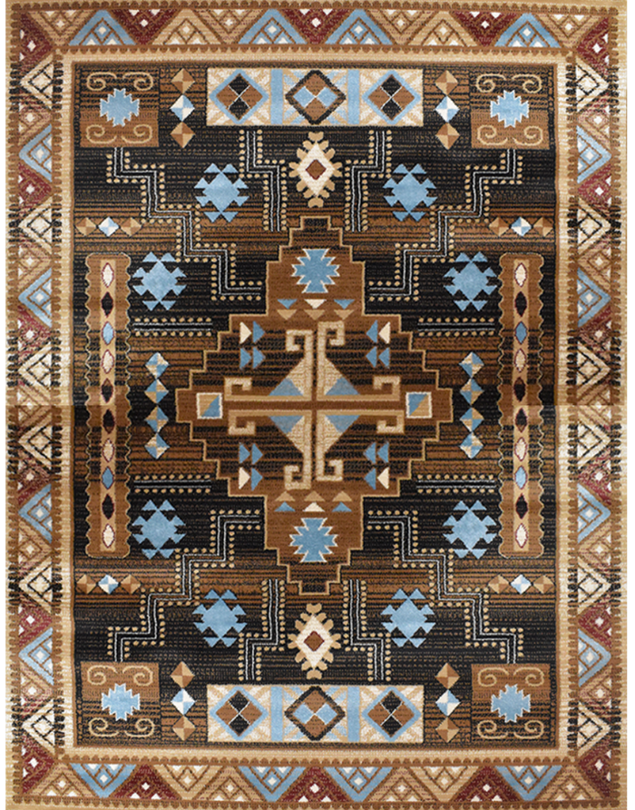 Great West Area Rug SW-H5271 Brown Beige