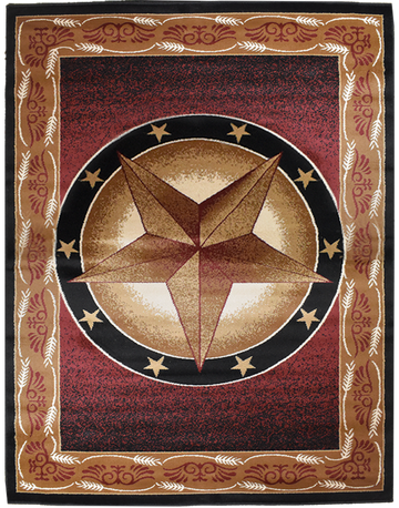 Great West Area Rug TS-H5273 Brown Black