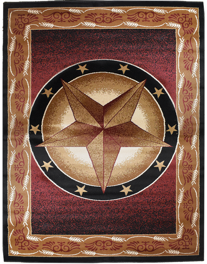 Great West Area Rug TS-H5273 Brown Black