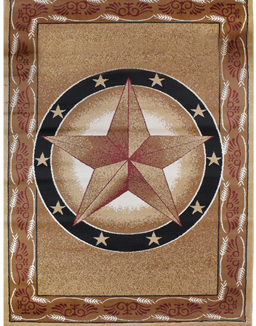 Great West Area Rug TS-H5273 Beige Black