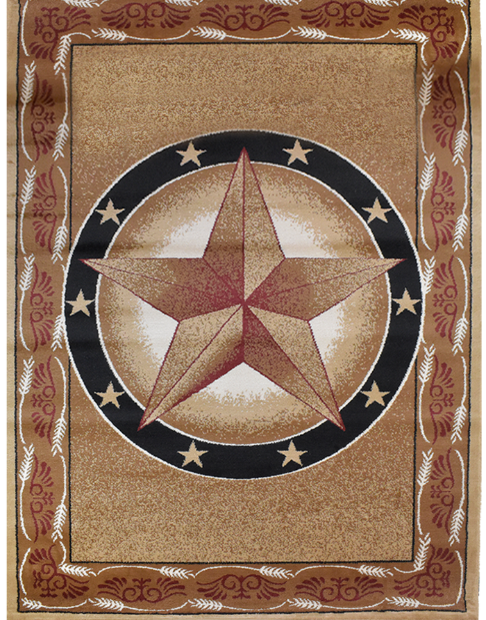 Great West Area Rug TS-H5273 Beige Black