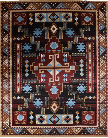Great West Area Rug SW-H5271 D.Brown Rose