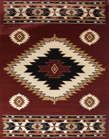 Great West Area Rug SW-H5240 D.red