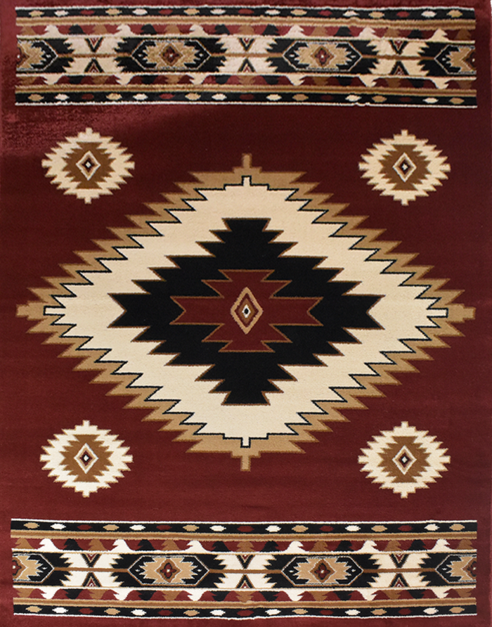 Great West Area Rug SW-H5240 D.red
