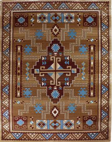 Great West Area Rug SW-H5271 Brown Rose