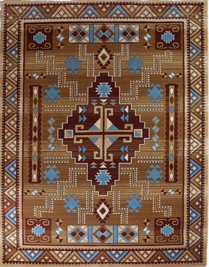 Great West Area Rug SW-H5271 Brown Rose