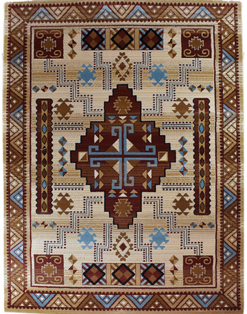 Great West Area Rug SW-H5271 Ivory Brown