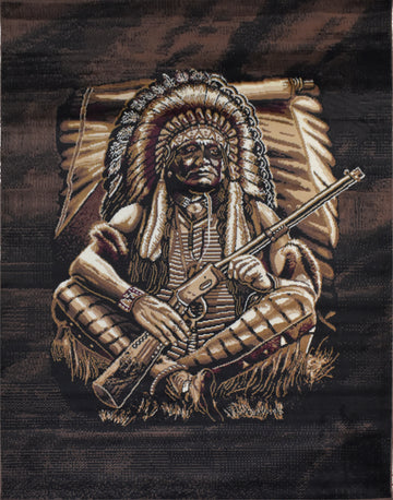 X-3 Area Rug IND-H5615 Brown