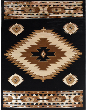 Great West Area Rug SW-H5240 Black