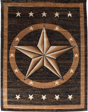 Great West Area Rug TS-5220 Black/Brown