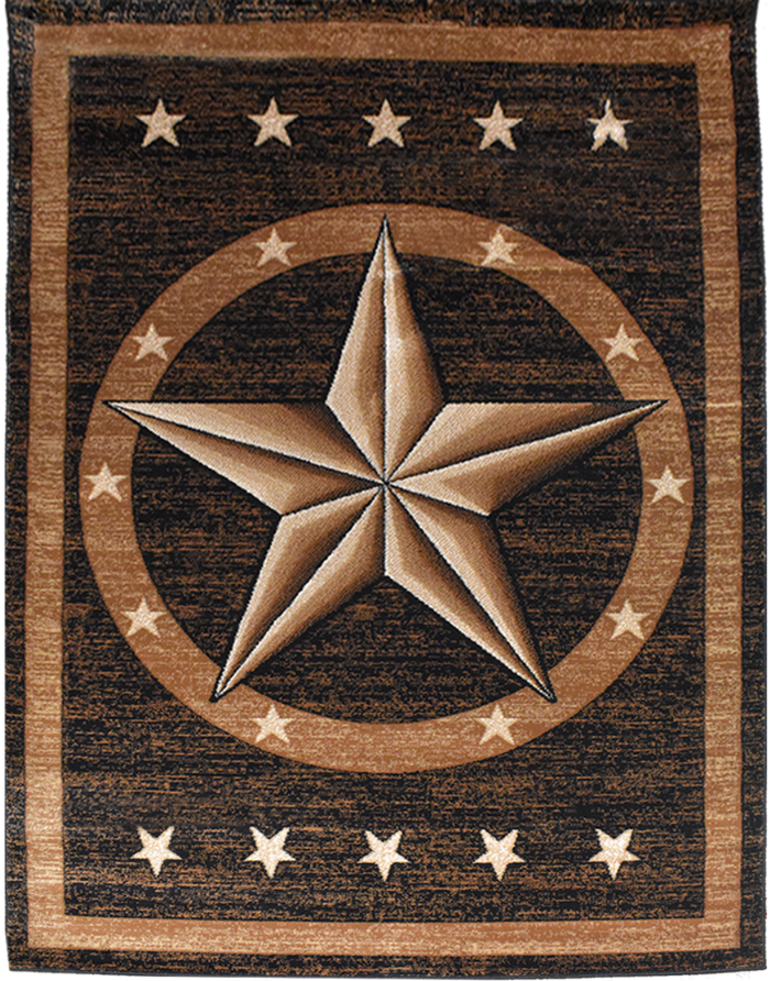 Great West Area Rug TS-5220 Black/Brown